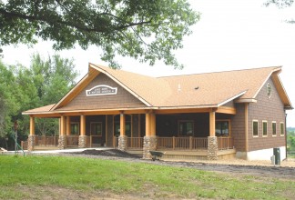 The Nature Center at Lake Iowa Park in Ladora, Iowa, built in Spring 2010.